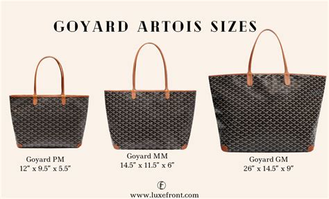 Goyard pm bag size